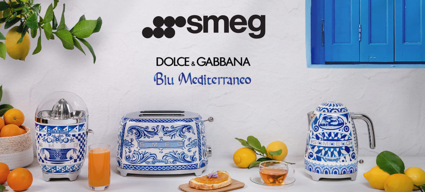 Smeg x Dolce&Gabbana Blu Mediterraneo